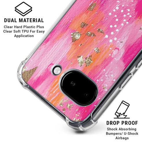 Gold Dust by Etta Vee Google Pixel 9a Clear Case